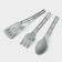 A set of kitchen utensils Prestige, 3 objects, color gray color