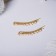 Invisibility for hair "Liberty" (set 2 pcs) luxury, 6 cm, gold