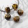 Bead "Paints", 1.1 × 0.8, brown color