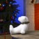 LED figure "Bear" 16 × 17 × 20 cm, phlock, batteries CR2032x2 (not in the kit), glow warm white