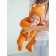 Combineson children, height 74 cm, orange color