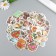 Stickers plastic "Bouquets" set 60 pcs 10x12 cm