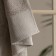 Terry towel Pasionaria "Play", 450 gr, size 50x90 cm, color gray color