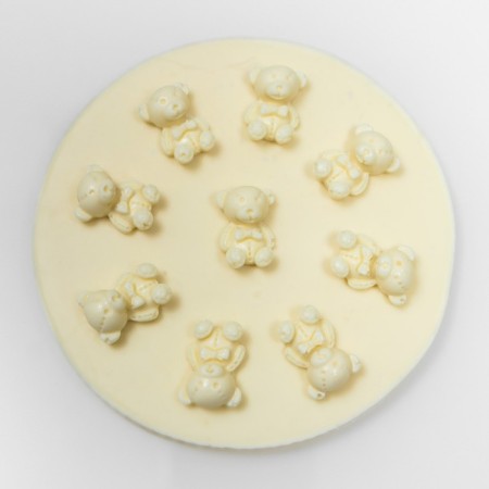 Mold Silicon "Bear" 1,9x1.3x0.7 cm mix-2