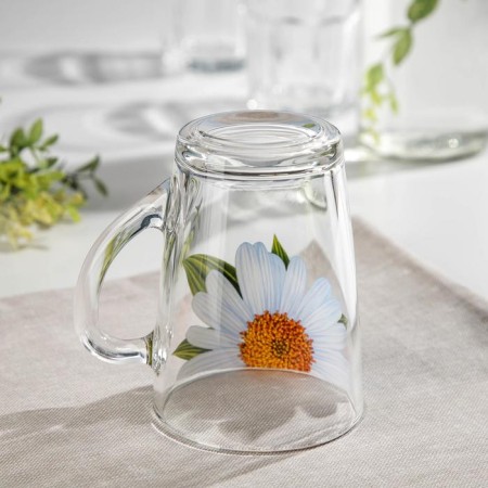 Mug "Living nature. Chamomile ", glass, 300 ml-2