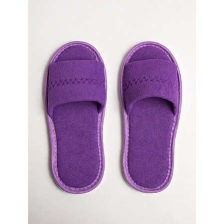 Women's slippers open nose, size 39-41, purple color-2