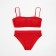Female Separate swimsuit with the Bando Bando Lypho Minaku Cherry Color, size 46