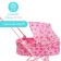 A stroller for dolls with a basket, universal, metal frame