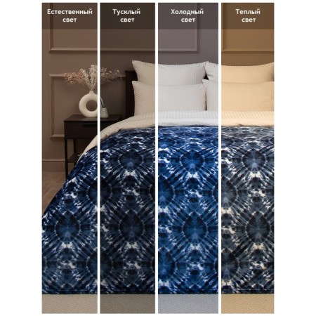 Texrepublic blanket, size 150x200 cm, blue color-6