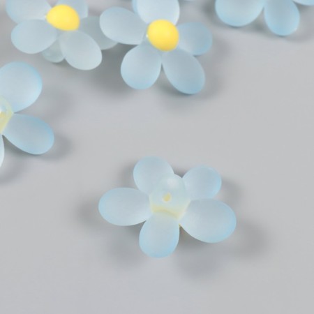 Busina for creativity plastic "Chamomile" Matte color 4.5x4.5x1.9 cm-1