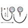 Set a compressometer for measuring compression AIRLINE "Gasinis+diesel", case Pro
