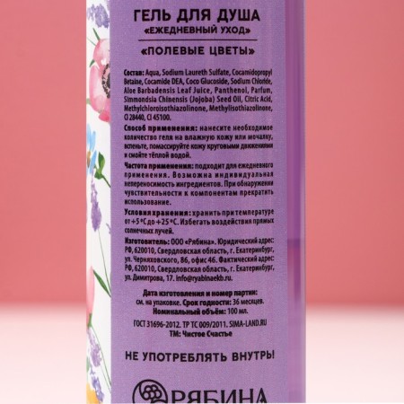 Подарочный набор косметики «Для тебя!», гель для душа 3 х 100 мл, ЧИСТОЕ СЧАСТЬЕ-3