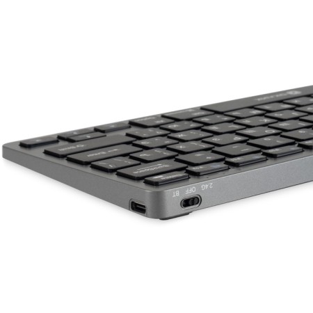 Keyboard Rick 835S Gray/Black USB wireless BT/Radio Slim Multimedia (1696467)-8