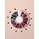 Decorative elements for decor, voluminous, 12 cells, black/pink/red color