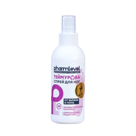 Thymurov’s legs spray from sweat and smell, 150 ml.