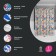 Curtain for the bathroom IDDIS BF04P18I11, 200x180 cm, polyester, color colorful color