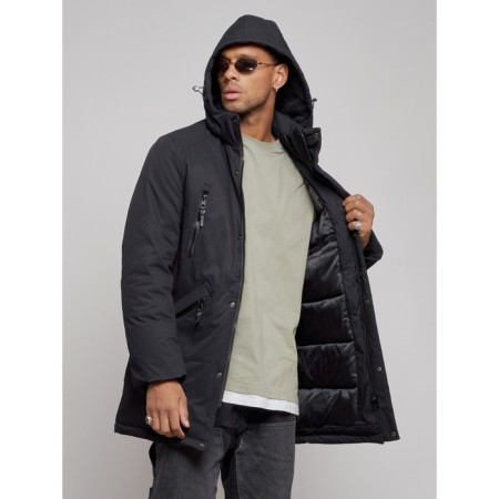 Extensive male winter park, size 50, black color-4