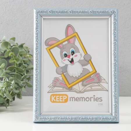 Photo frame Plastic "Vintage" 15x21 cm, blue
