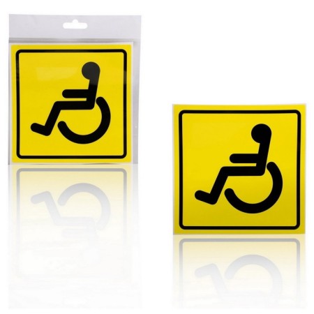 Airline “Disabled”, GOST, external, self -adhesive, 150x150 mm