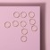 Hair piercing "Rings", D = 1.4 cm, 10 pcs, Golden color