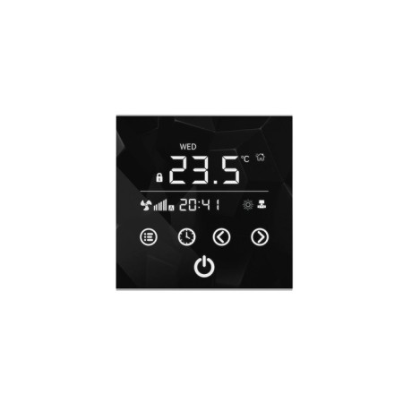Varmann Vartric, 220 V regulator, programmable, wall, adjustment 7-50 ° C, black