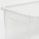 Storage box with the Crystal XS Plus lid, 16 l, 38.9 × 27.5 × 21.5 cm, the color is transparent