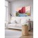 Decorative panel with photo printing "Heart by car", horizontal, size 150x200 cm