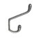 Hook furniture tundra TKD033, two -rod, silver/black