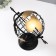 Souvenir Metal "Globe with an arrow" Black 27x17x30 cm