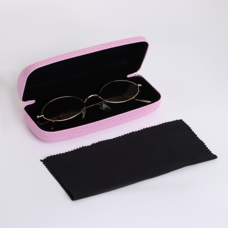 Case for glasses on the cracker, length 15 cm, pink color-3