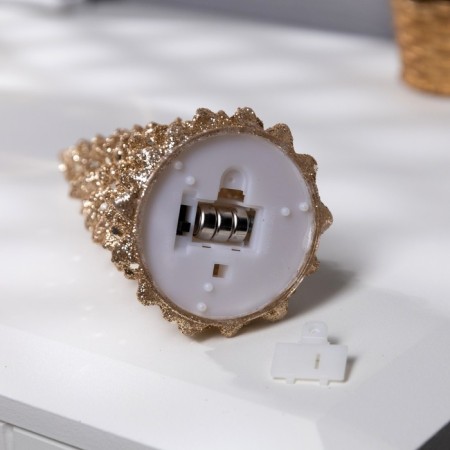LED figure “Golden Christmas tree” 6 × 17 × 6 cm, plastic, LR44 batteries, glow warm white-2