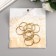 Rings for creativity (for photo albums) "gold/silver" int. D = 2.5 cm external. D = 3 cm set 10 pcs