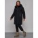 Coat insulated winter female, size 48, black color