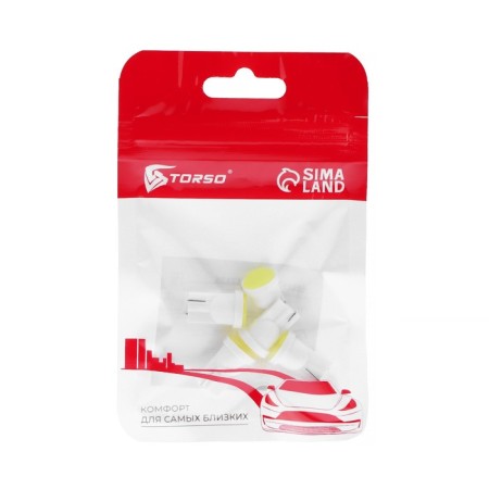 Auto Stuffing LED T10, COB, Gabarite, 12 V, white light, set 5 pcs-2