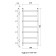 Water heated towel rail Domoterm "Orpheus", P7, 7 crossbars, 400 x 700 mm, chrome