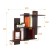 Hinged shelf PD-14 835x156x930 wenge