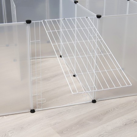 The aviary 24 sections are plastic, (link 50 x 70 cm), white-5