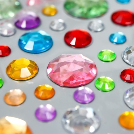Plastic "Gems" mix 23x9.5 cm-4