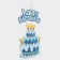 Decorative decoration (suspension) "Happy Birthday" 42x26 cm, col. blue