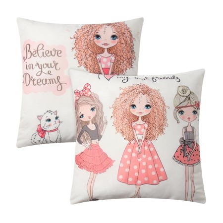 Pillowries decorative 2 pcs. Ethel girl stories 40 x 40 cm, velor