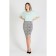 Women's skirt, size 42, gray color