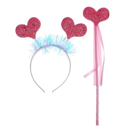 Carnival set "hearts", 2 objects: rin, rod