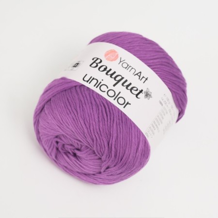 Yarn "Bouquet Unicolor" 100% cotton 200m/100g (3213 lilac)-1