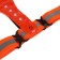 Signal vest, reflective with adjustable size, orange, LED signal, 4 modes