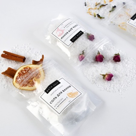 Bath salt with rose buds, relaxation and rejuvenation, 150 g, rose aroma, Beauty Fox-5