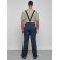 Semi-combinezone ski insulated male winter, size 52, dark blue color