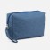 Cosmetic bag with a zipper, with a lining, blue color