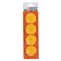 Board magnets, D-4 cm, set 4 pieces, blister, yellow