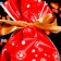 Polyethylene gift package with ties "Snowflakes", 15*23cm