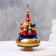 Musical souvenir "Temple" No. 1, blue-gold, manual painting, 12x22 cm